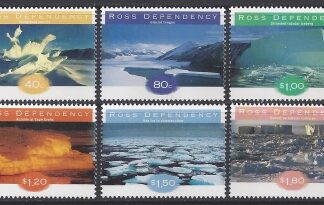 1998 Ross Dependency. SG.54-9   Ice Formations. set 6 values U/M (MNH).