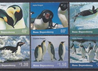2001 Ross Dependency. SG.72-7  Penguins set 6 values U/M (MNH)