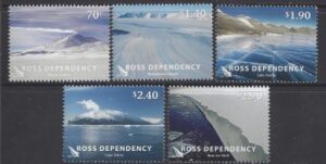 2012 Ross Dependency. SG.133-7 Landscapes. set 5 values U/M (MNH)