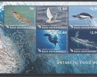 2013 Ross Dependency. MS.144  Antarctic Food Web. mini sheet.  U/M (MNH)