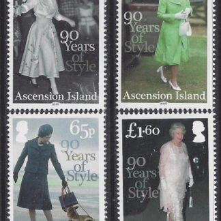 2016 Ascension Island. SG.1245-8 90th Birthday Queen Elizabeth II. set 4 values U/M (MNH)