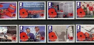 2011 British Indian Ocean Territories. SG.464-71 90th Anniverary of Royal British Legion. set 8 values U/M (MNH)