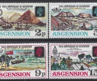 1975 Ascension Island. SG.195-8  160th Anniversary of Occupation set 4 values U/M (MNH)