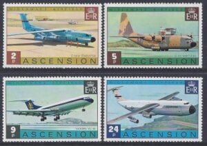 1975 Ascension Island. SG.187-90 Wideawake Airfield. set 4 values U/M (MNH)