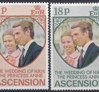 1973 Ascension Island SG.178-9 Royal Wedding. set 2 values U/M (MNH)