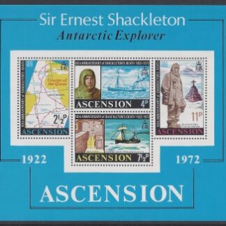 1972 Ascension Island  MS.163  50th Anniversary of  Shackletons Death.   mini sheet  U/M (MNH)