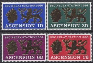 1966 Ascension Island. SG.103-6 Opening of BBC Relay Station. set 4 values U/M (MNH)