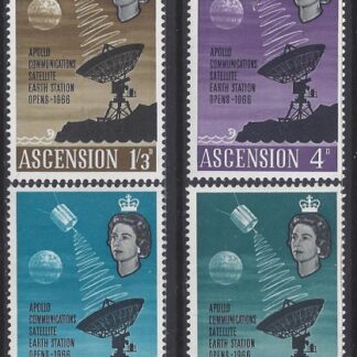 1966 Ascension Island. SG.99-102 Opening of Apollo Communications Satellite Earth Station. set 4 values U/M (MNH)