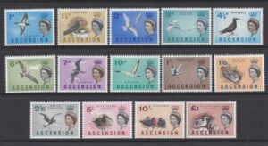 1963 Ascension Island. SG.70-83 Birds set 14 values U/M (MNH)