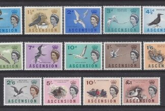 1963 Ascension Island.  SG.70-83  Birds set 14 values U/M (MNH)