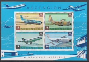 1975 Ascension Island. MS.191 Wideawake Airfield. Mini sheet U/M (MNH)