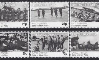 2010 Tristan Da Cunha.  SG.972-7 70th Anniversary of the Battle of Britain Pilots. 6 values U/M (MNH)