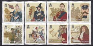 2011 Tristan Da Cunha. SG.1023-30 History of British Isles (3rd series) set 8 values U/M (MNH)