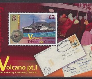 2011 Tristan Da Cunha. MS.1039 Volcano (1st series) mini sheet U/M (MNH)