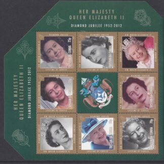 2012 Tristan Da Cunha. MS.1051 Diamond Jubilee mini sheet. U/M (MNH)