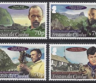 2012 Tristan Da Cunha. SG.1059-62  Shackleton-Rowlett Expedition set 4 values U/M (MNH)