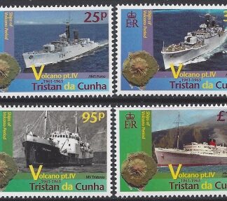 2013 Tristan Da Cunha SG.1087-90 Volcano (4th series) set 4 values U/M (MNH)