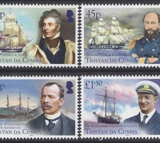 2014 Tristan Da Cunha SG.1092-5 SHips & Explorers set 4 values U/M (MNH)