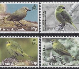 2014 Tristan Da Cunha. SG.1100-3 Finches set 4 values U/M (MNH)