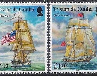 2015 Tristan Da Cunha. SG.1129-30  USS Hornet & HMS Penguin. set 2 values U/M (MNH)