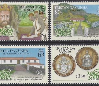 2015 Tristan Da Cunha. SG.1132-5 Magna Carta  set 4 values U/M (MNH)