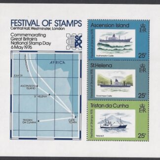 1976 Ascension Island.  MS.218  Festival of Stamps London mini sheet U/M (MNH)