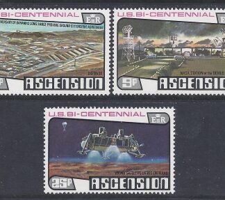 1976 Ascension Island. SG.219-21 Bicentenary of American Revolution. set  3 values U/M (MNH)