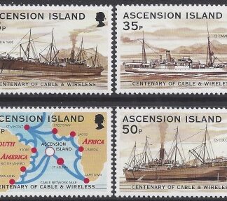 1999 Ascension Island. SG.790-3 Centenary of Cable & Wireless Communications. set 4 values U/M (MNH)