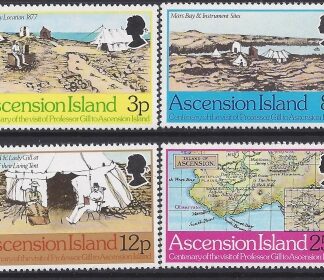 1977 Ascension Island. SG.229-32 Centenary of Visit of Professor Gill. set 4 values U/M (MNH)