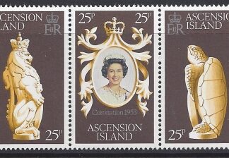 1978 Ascension Island SG.233-5 25th Anniversary of Coronation. set 3 values U/M (MNH)