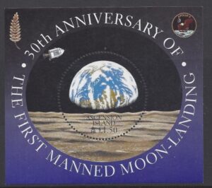 1999 Ascension Island. MS.780 30th Anniversary of First Manned Moon Landing. mini sheet. U/M (MNH)