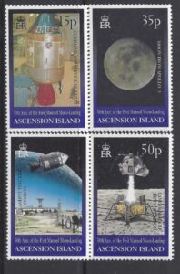 1999 Ascension Island. SG.776-9 30th Anniversary of First Manned Moon Landing. set 4 values. U/M (MNH)