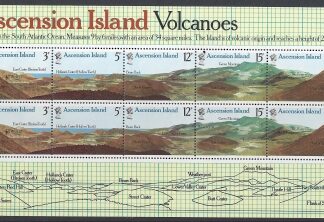1978 Ascension Island. MS.241 Volcanic Rock Formations of Ascension. mini sheet. U/M (MNH)