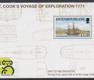 1999 Ascension Island. MS.769  Australia 99 World Stamp Exhibition Melbourne. mini sheet U/M (MNH)
