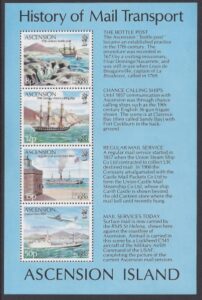 1980 Ascension Island. MS.268 London 1980 International Stamp Exhibition. mini sheet U/M (MNH)