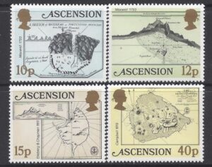 1981 Ascension Island. SG.297-300 Early Maps. set 4 values U/M (MNH)