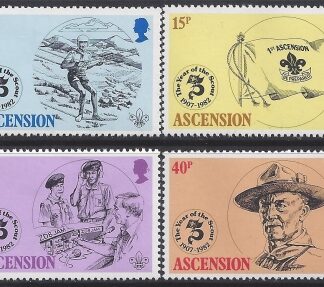 1981 Ascension Island. SG.309-12 75th Anniversary of Boy Scout Movement. set 4 values U/M (MNH)