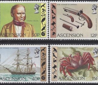 1982 Ascension Island. SG.314-7  150th Anniversary of Charles Darwins Voyage. set 4 values U/M (MNH)