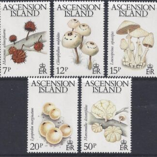1983 Ascension Island. SG.332-6  Fungi. set 5 values U/M (MNH)