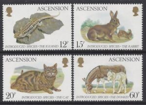 1983 Ascension Island. SG.345-8 Introduced Species. set 4 values U/M (MNH)