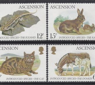 1983 Ascension Island. SG.345-8  Introduced Species. set 4 values U/M (MNH)