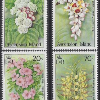 1985 Ascension Island. SG.389-92  Wild Flowers. set 4 values U/M (MNH)