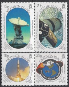 1989 Ascension Island. SG.493-6 20th Anniv. of First Manned Landing on The Moon set 4 U/M (MNH)