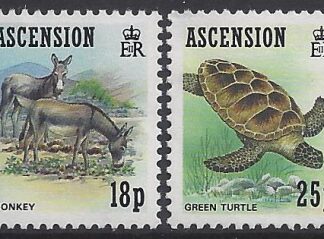 1989 Ascension Island.  SG.510-1 Ascension Wildlife.(booklet stamps) set 2 values U/M (MNH)