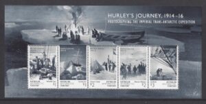 2016 Australian Antarctic. MS.263 Frank Hurley's Journey. mini sheet U/M (MNH)