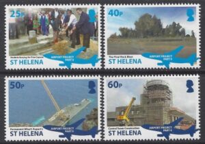 2016 St. Helena SG.1252-5  Airport Project Part 2. set 4 values U/M (MNH)