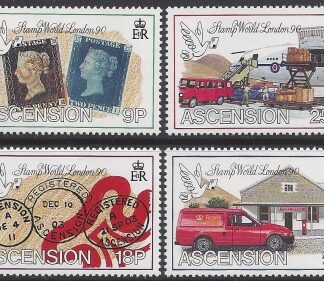 1990 Ascension Island. SG.521-4 Stamp World London 90. set 4 values U/M (MNH)