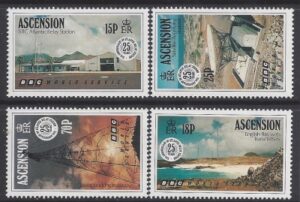 1991 Ascension Island. SG.546-9 25th Anniv. of BBC Atlantic Relay Station. set 4 values U/M (MNH)