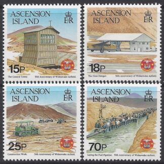 1992 Ascension Island. SG.578-81 50th Anniv. of Wideawake Airfield set 4 values U/M (MNH)