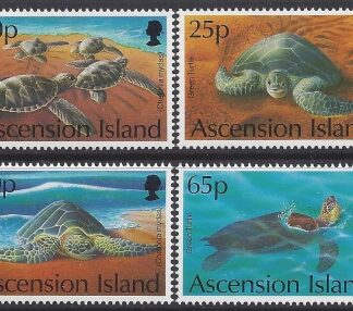 1994 Ascension Island. SG.624-7 Green Turtles set 4 values U/M (MNH)